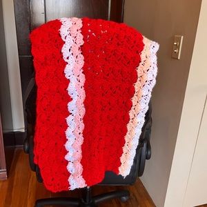 Vintage Multicolored Afghan Throw Lap Blanket